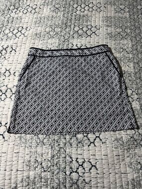 Liz Claiborne Black & White Golf Skirt Skort Size 14